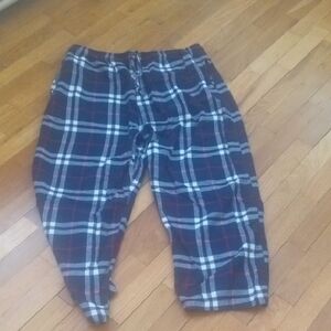 men 3xl blue plaid pj pants,